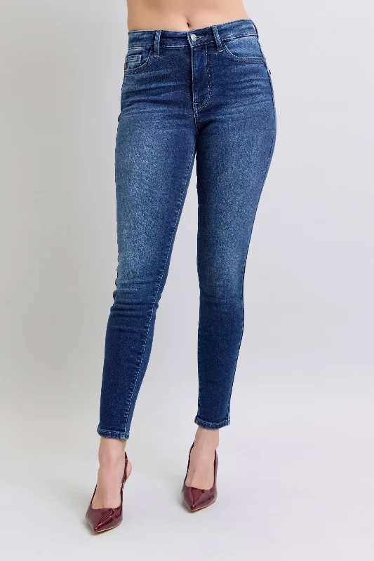 Judy Blue Mid Rise Thermal Skinny Denim Jeans 82635 Casual Women's Japanese 