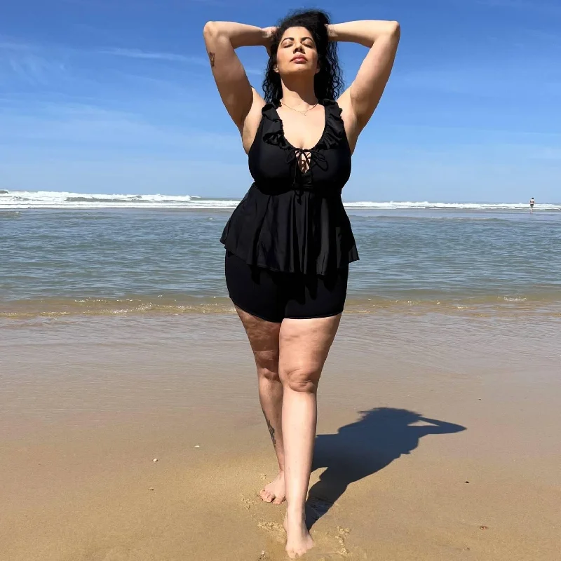 Beam Me Up Tankini Top - Black Rugged Women's Outdoor 
