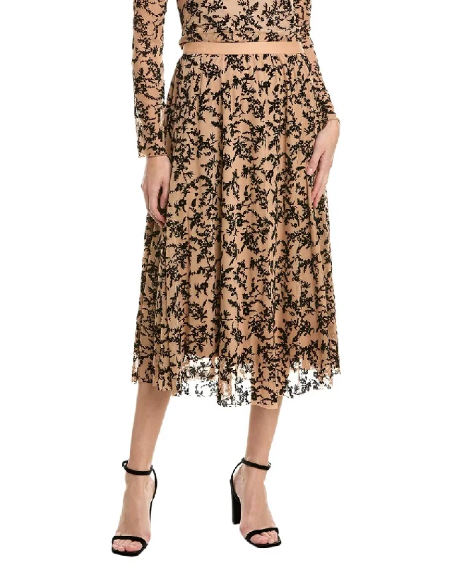Vince Camuto Pleated Midi Skirt Minimalist Women's Casual