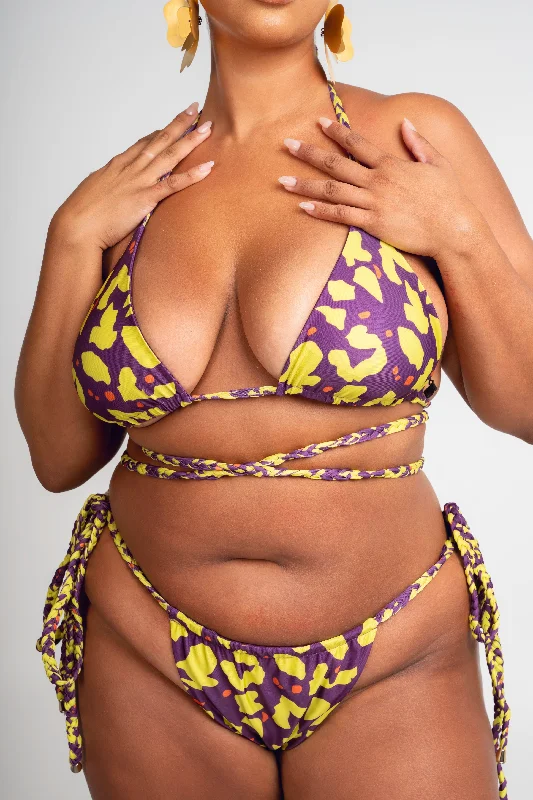 SAKI Reversible Bikini Bottom Polished Women's Silk