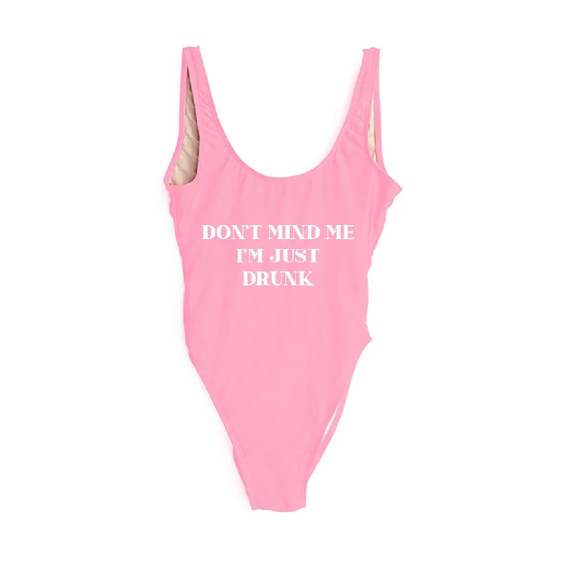 DON'T MIND ME I'M JUST DRUNK [SWIMSUIT] Relaxed Women's Beachy