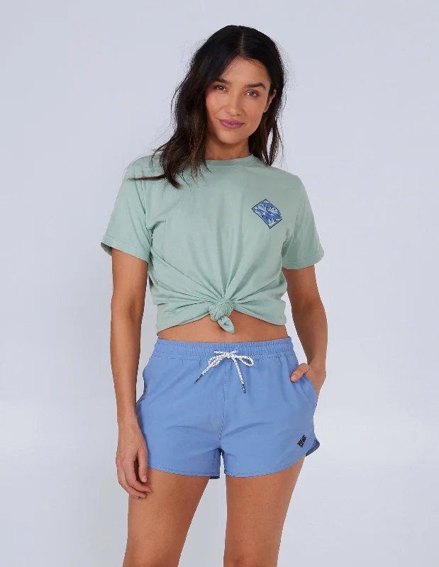 Beacons Short - Blue Dusk Cool Women's Distressed