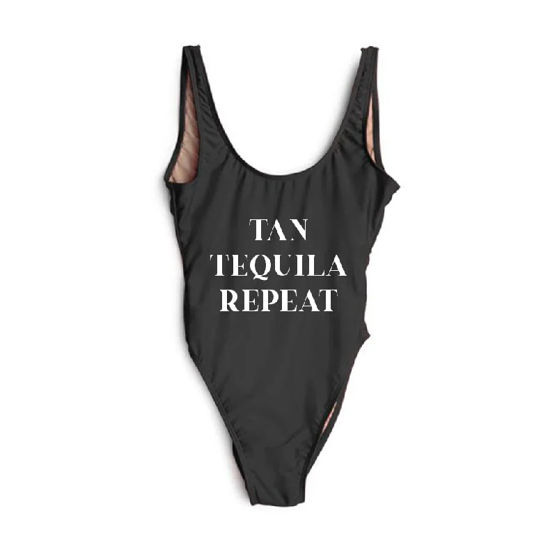 TAN TEQUILA REPEAT [SWIMSUIT] Unique Women's Upcycled