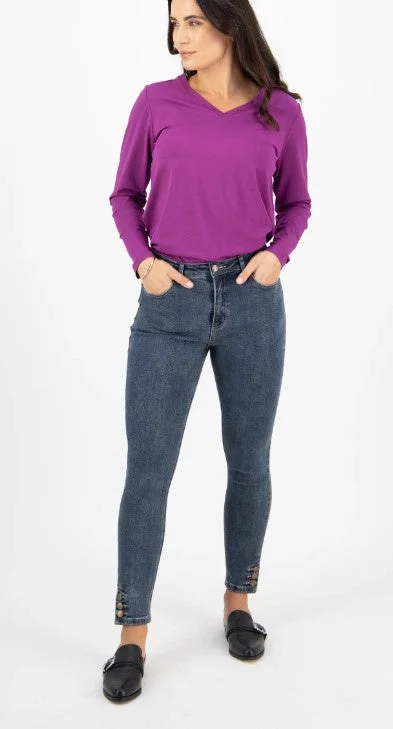 Skinny Jean Indigo wash Compression