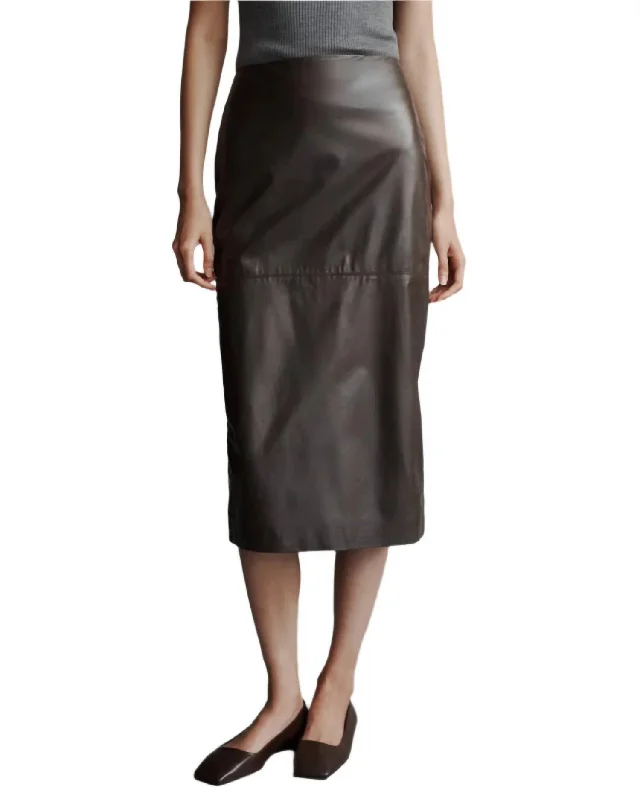 Lola Midi Skirt In Fudge Australian Beach