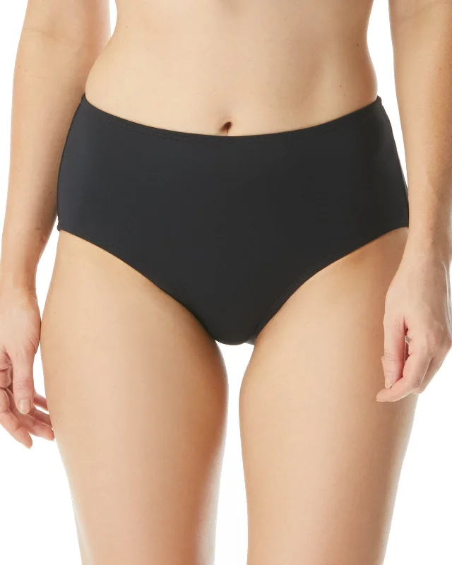 2024 Beach House Women's Plus Solid Plus Size Chloe High Waist Bikini Bottom (More colors available) - Hw58265 Traditional Women's Wool