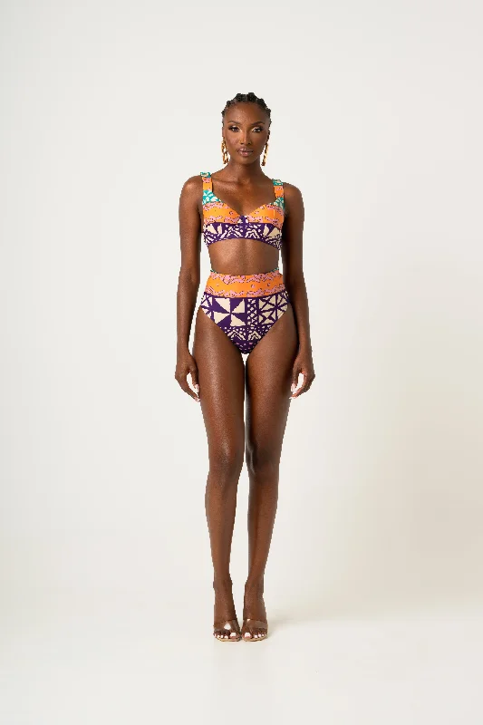 ANU PURPLE WIRE BIKINI Top Unique Women's Upcycled