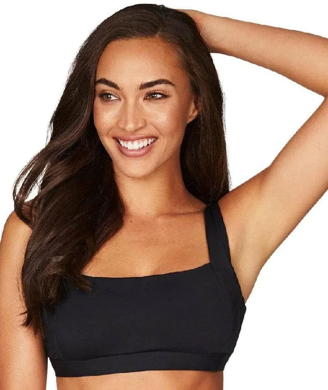 Sea Level Essentials Square Neck B-DD Cup Bikini Top - Black Bold Women's Statement
