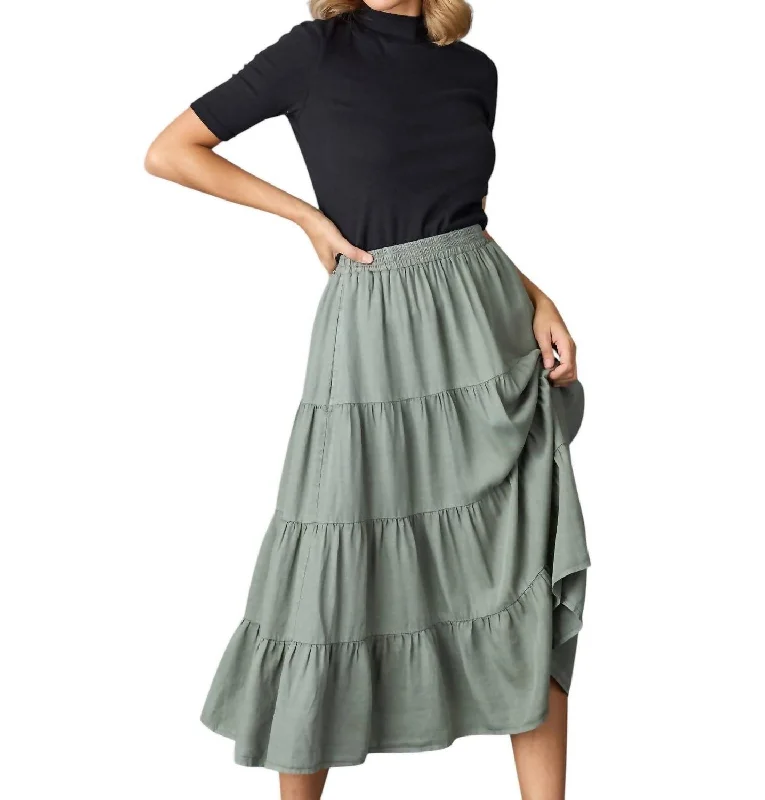 Jane Skirt In Sage Dynamic Women's High - energy