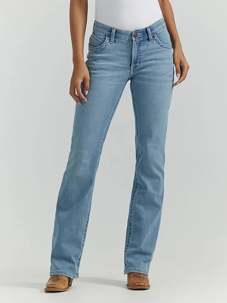 The Ultimate Riding Jean- Willow Bootcut light wash Polished Women's Silk