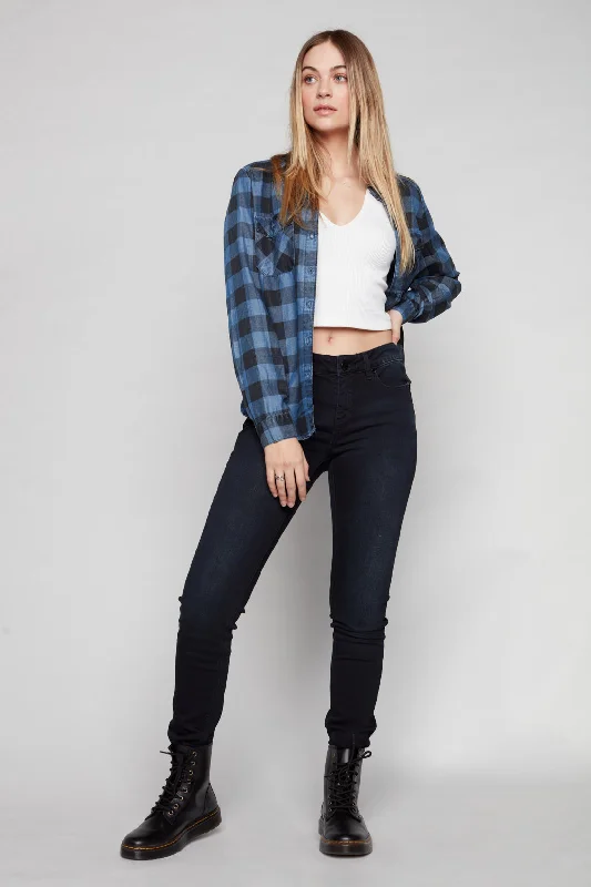 JOY - Regular Rise Skinny - Blue Black Wash European