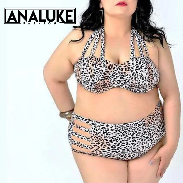 Leopard Set Printed Bandages Swimsuit Bold Women's Statement