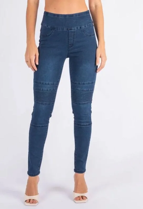 Wakee  denim jeans Sleek Women's Metallic