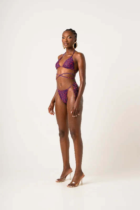 AMINAH Reversible Bikini Bottom Dynamic Women's Moto