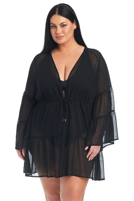 Gypset Short Dress Plus Cover-Up Classic Women's Pin - striped