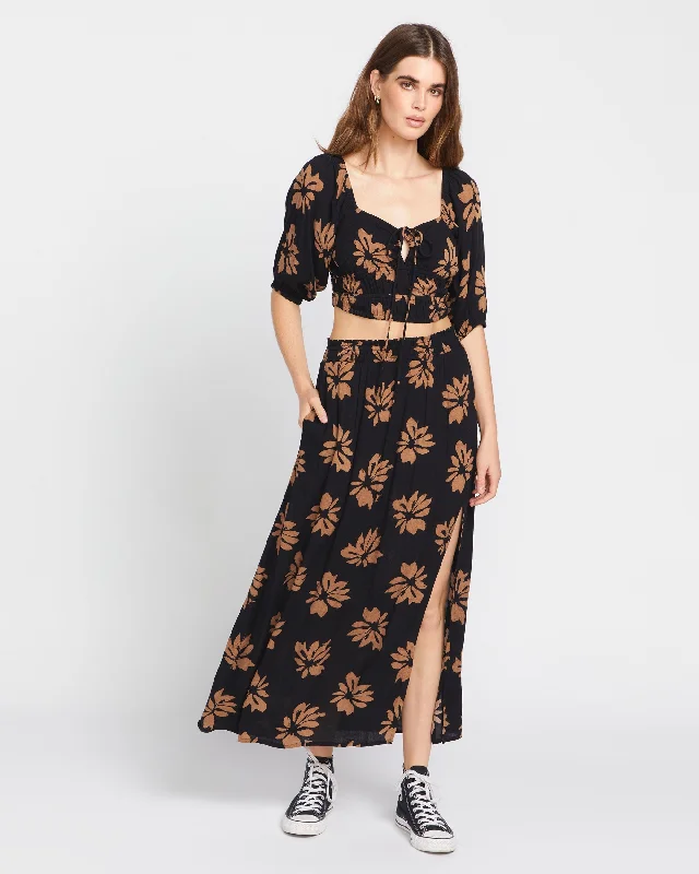 Get Wyyld Maxi Skirt - Vintage Brown Rugged Women's Outdoor 