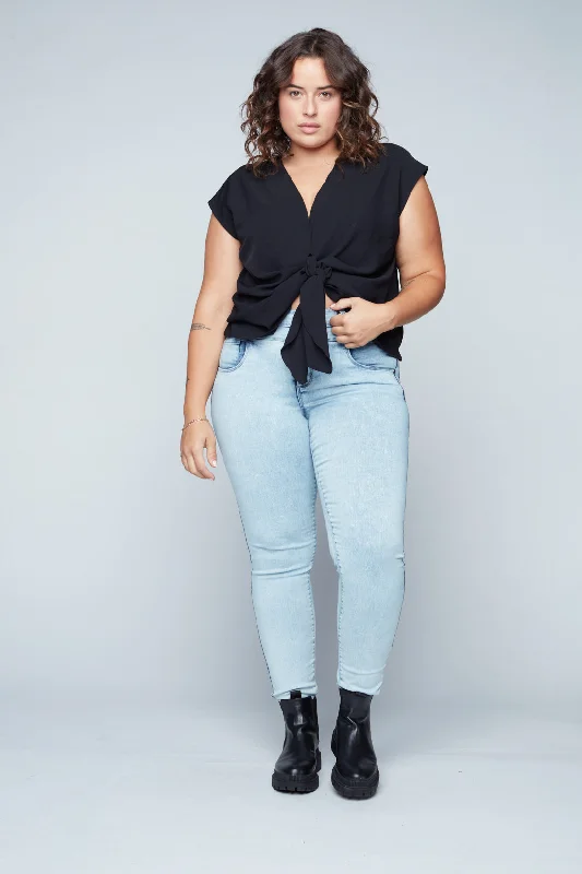 MIA - Mid Rise Skinny - Light Bleach Casual Women's Loose - fitting
