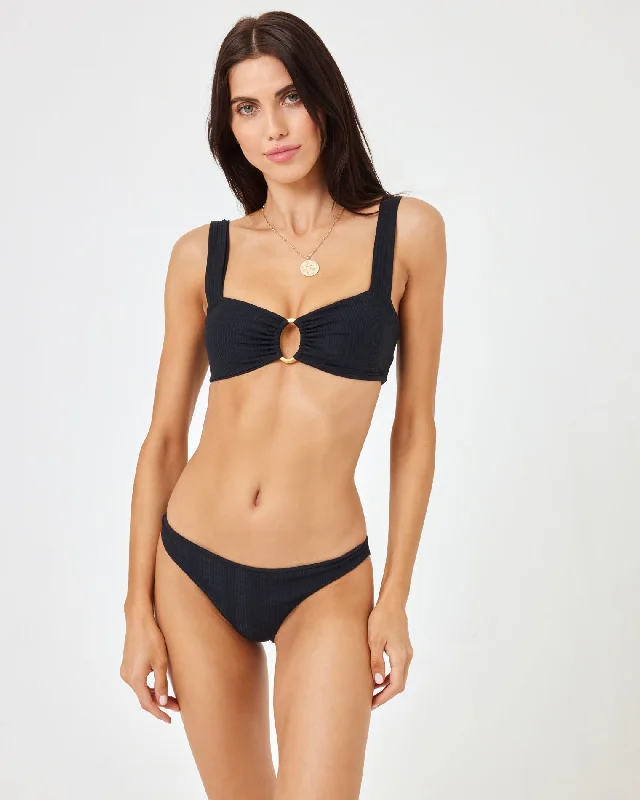 Willow Bikini Top - Black Compression