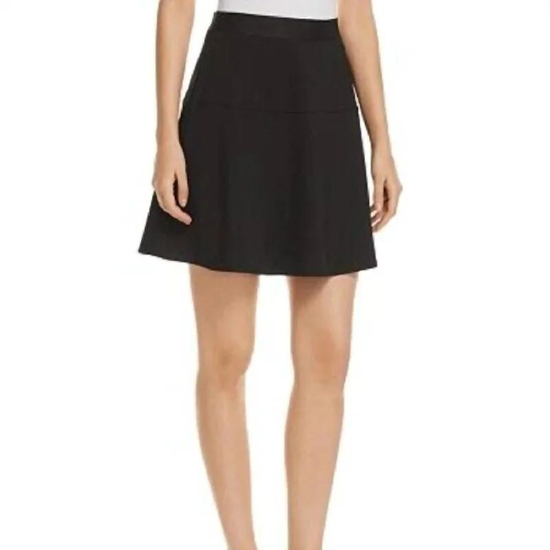 Women's Cornelia A Line Black Mini Skirt Vacation