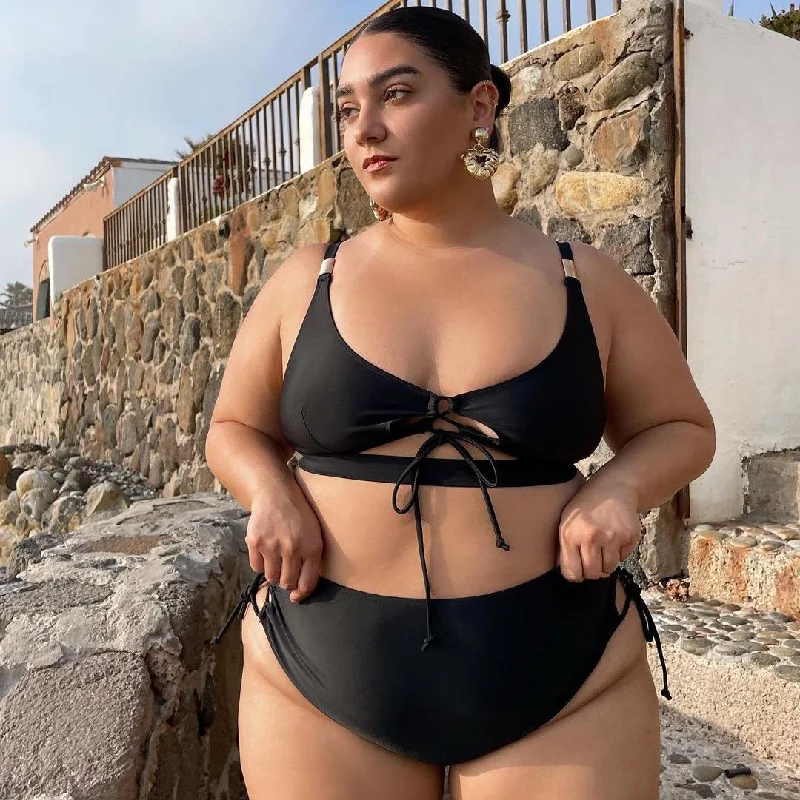 Babe with the Power Bikini Top Unique Women's Upcycled