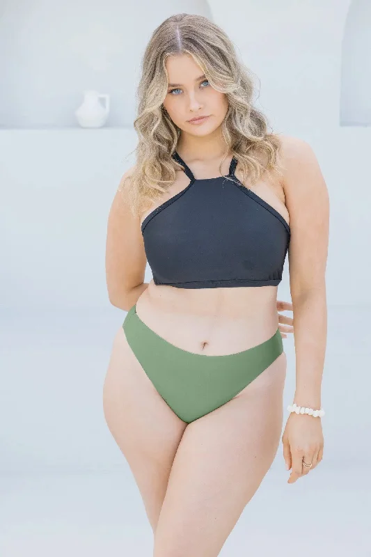 Olive Basic Bottom Traditional Women's 