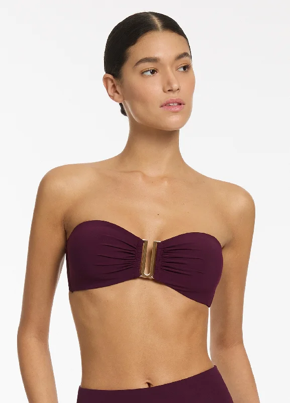 Jetset Bandeau Bikini Top - Port Traditional Women's Wool