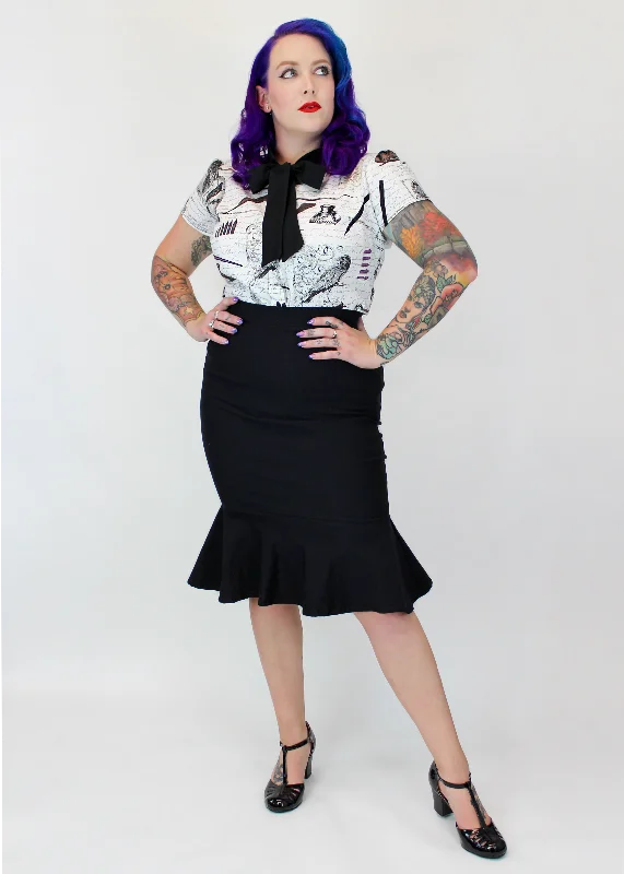Mermaid Bodycon Black or Red Midi Skirt #EAWTT Australian Beach