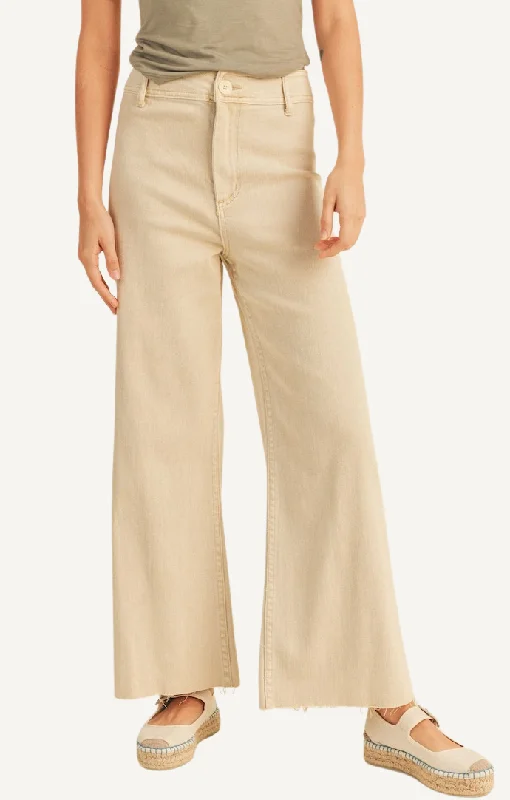 Carina Beige Crop Jeans Relaxed Women's Beachy
