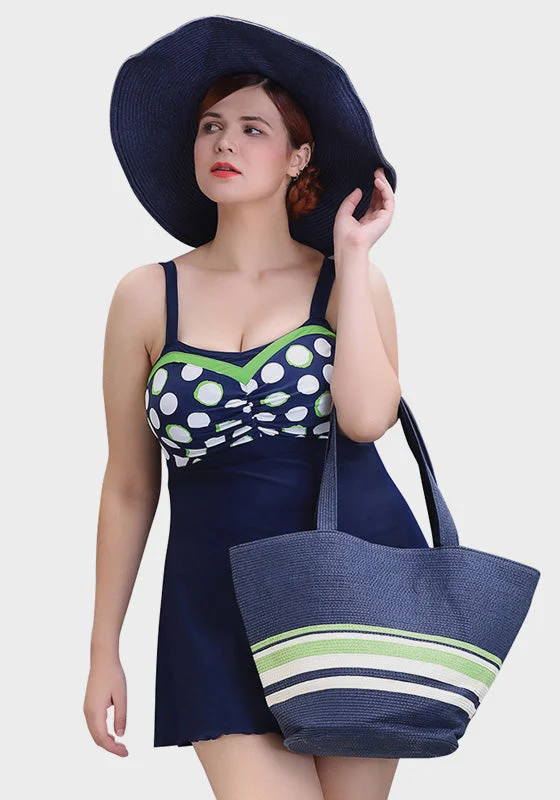 Sabri Plus Size Swim Dress Elegant Women's Formal 