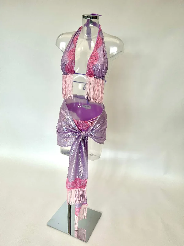 The LILY Bikini and Sarong (Lilac/Pink) Cool Women's Skate