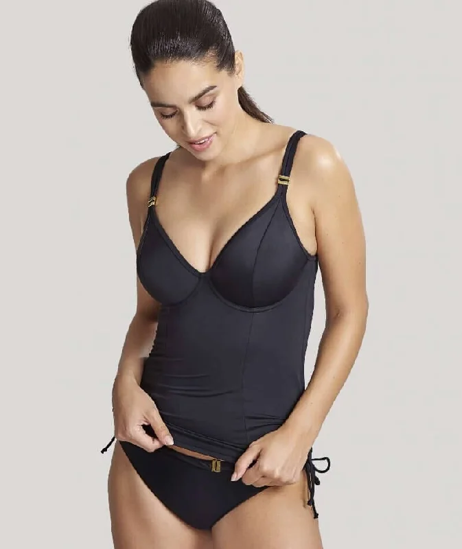 Panache Swimwear Anya Riva Balconnet Underwired Tankini - Black Relaxed Women's Beachy Panache Swimwear Anya Riva Balconnet Underwired Tankini - Black Relaxed Women's Beachy