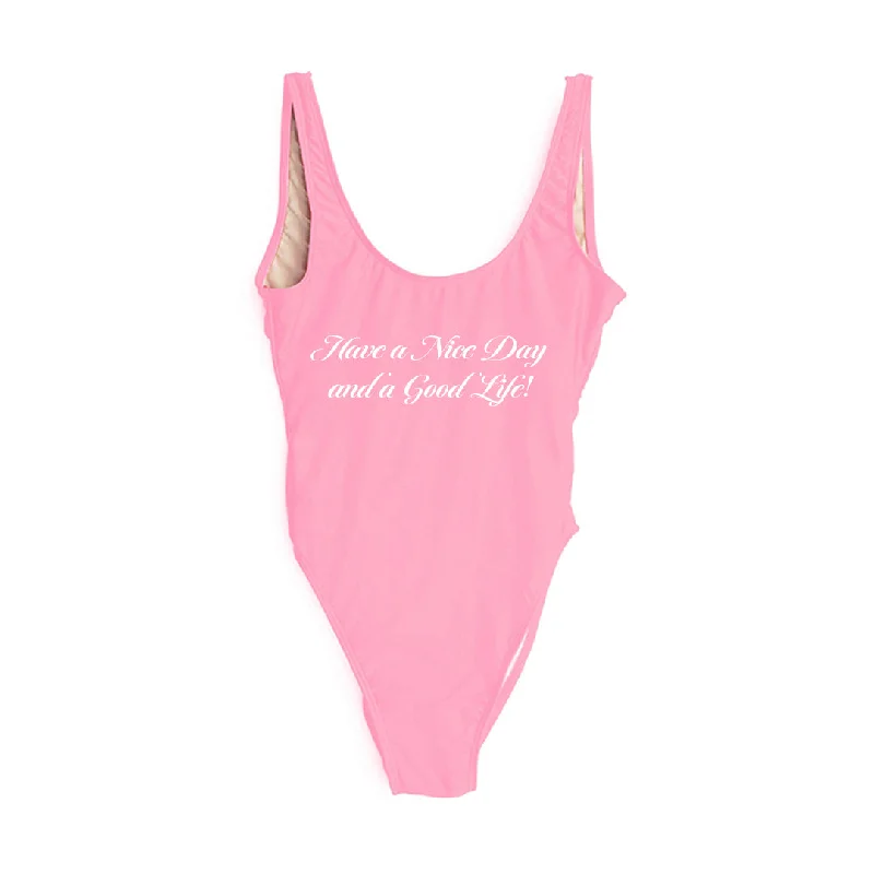 HAVE A NICE DAY& A GOOD LIFE! [SWIMSUIT] Practical Women's Quick - dry