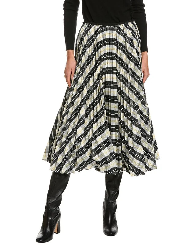 RED Valentino Pleated Skirt Traditional Women's Wool