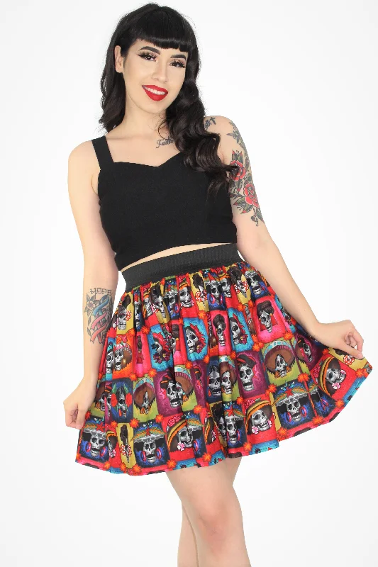 Day of the Dead Catrinas Elastic Skirt #LES Stylish Women's Tropical 
