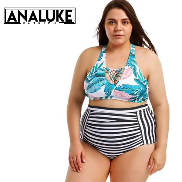 High Waist Swimsuit Sexy Bikini Set British Gentlewoman Style