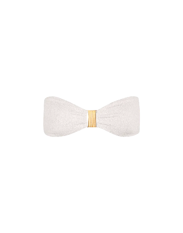 Firenze Becky Bandeau Top - White Contemporary 