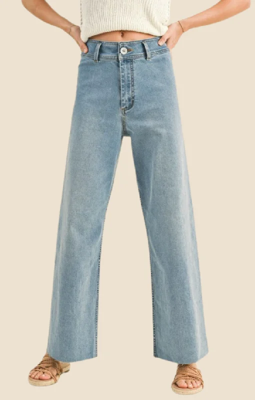 Carina Blue Denim Crop Jeans performance