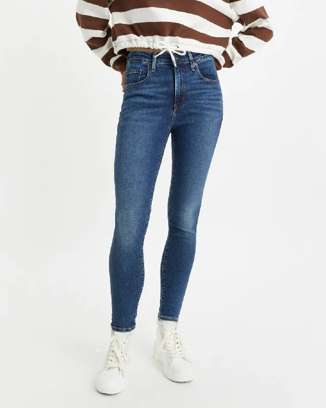 Levi's® Womens 721 High Rise Skinny Jeans - Blue Wave Dark Vintage Women's 1970S 