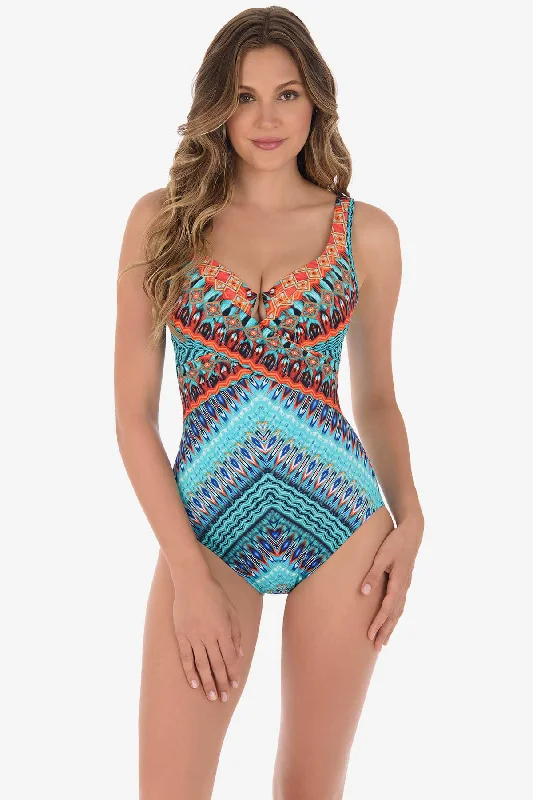 Casbah Escape One Piece Swimsuit Casual Women's Loose - fitting