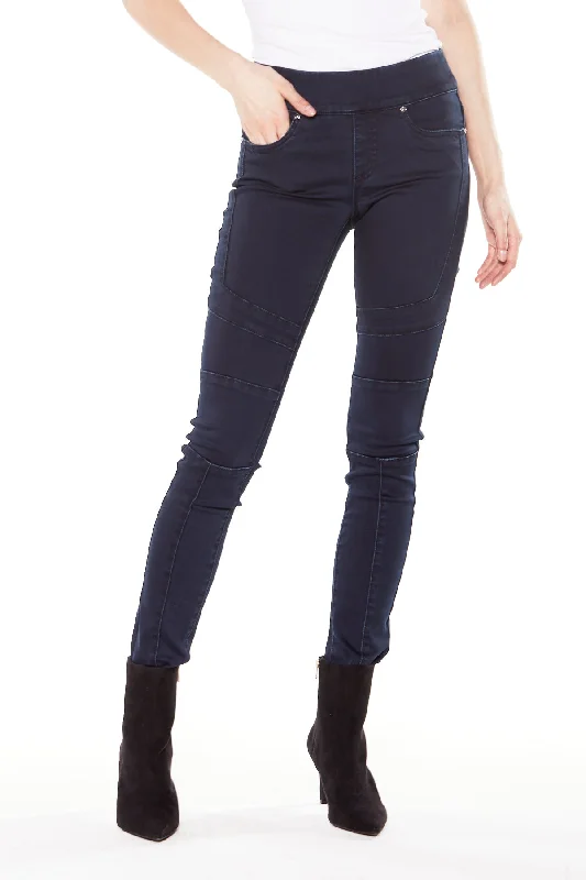 OLIVIAX - Pull-On Jeggings - Dark Indigo Rinse Monochromatic All - in - one