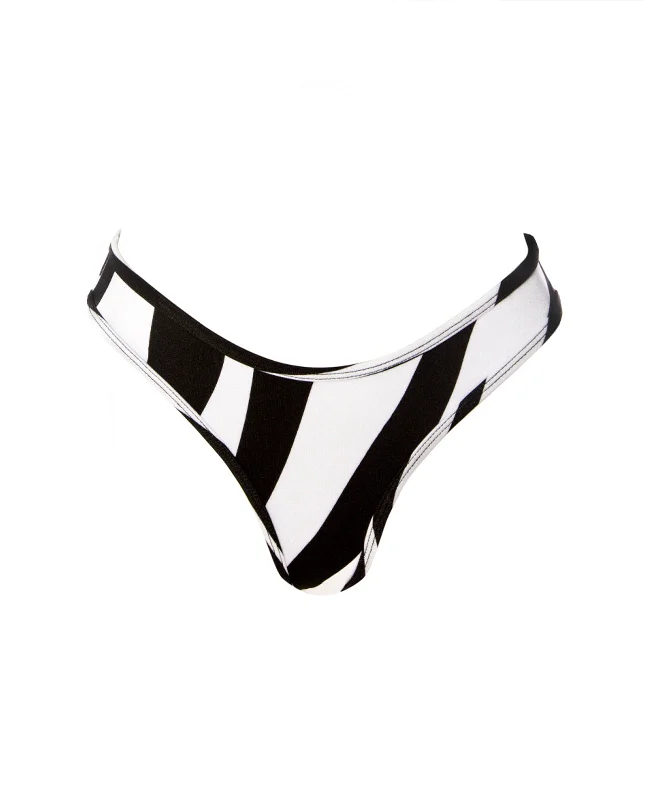 Coco Low Waisted Bottom in Zebra Print Modern Women's 