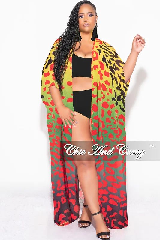 Final Sale Plus Size Caftan in Multi Color Spotted Print - Black Version British Gentlewoman Style Final Sale Plus Size Caftan in Multi Color Spotted Print - Black Version British Gentlewoman Style