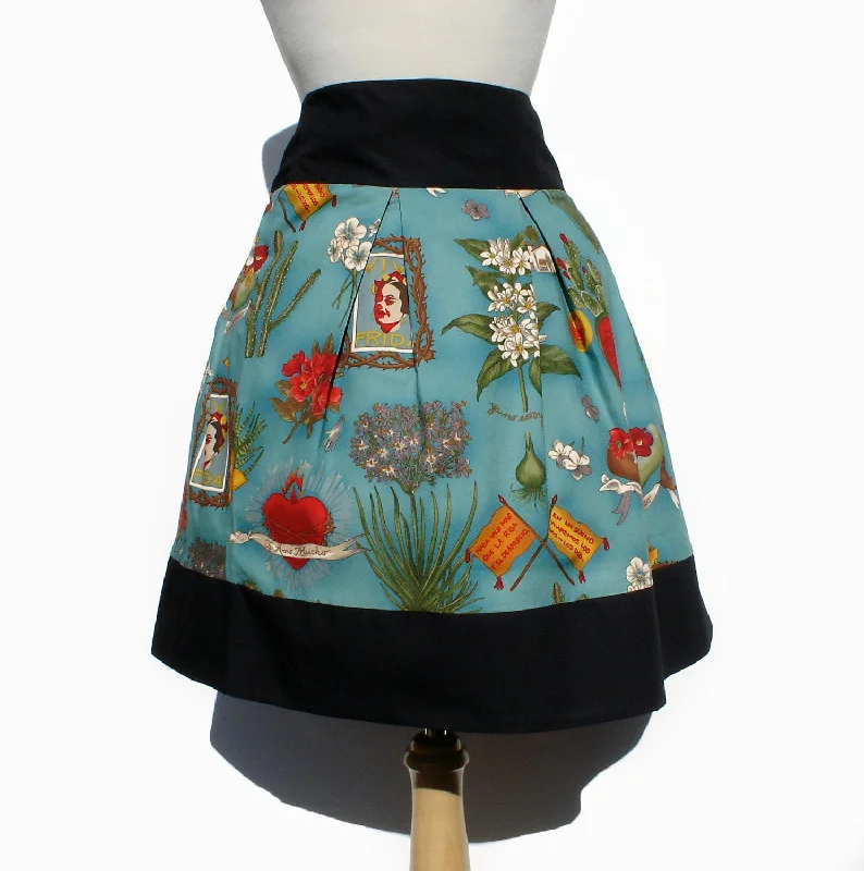 Viva Frida Blue Skirt #S-RS738 Country