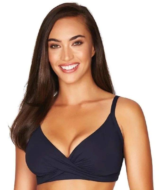 Sea Level Essentials Twist Front DD-E Cup Bikini Top - Night Sky Navy Country