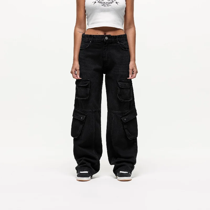 Heavy Harbour Washed Black Denim Jeans (Final Sale) Elegant Women's Formal 