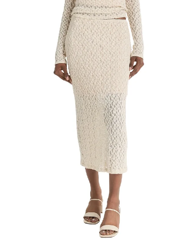Vince Floral Smocked Skirt Trendy Women's 
