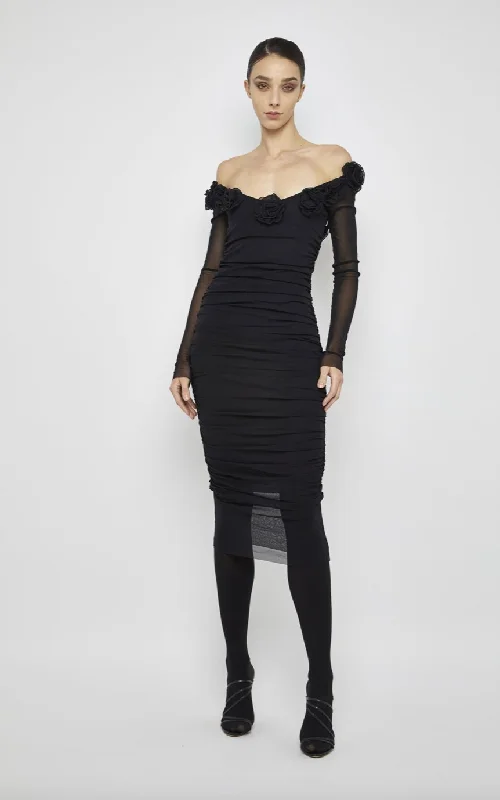 Priyanka Rosette Dress Traditional Women's Wool