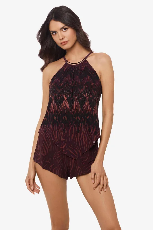 Zabra Goldie One Piece Romper Swimsuit garde