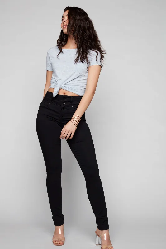 MIA - Mid Rise Skinny - Black Sophisticated Women's Tailored