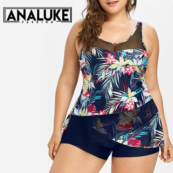 Sexy Mesh Floral Swimsuit Women
